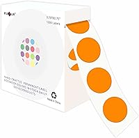 Vista 15 de PARLAIM 6 Rolls 6000PCS 3/4" Round Circle Color-Code Dot Stickers, 6 Color Style Colorful Coding Label Sticker for Home Office Classroom