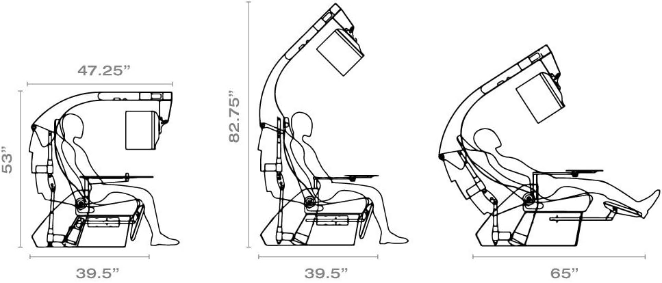 J20 Imperator Works Recline Chair Computer Workstation Classic Design Form 2015 can Support 3 Monitors