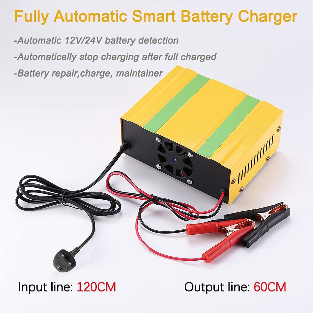 DSGKUU Battery Charger with Input and Output Lines