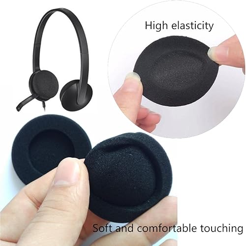 Miniatura 4 de VUFVOID 4 almohadillas de espuma de repuesto de 2.165 in/2.2 pulgadas, almohadillas de esponja aplicables para la mayoría de auriculares de teléfono
