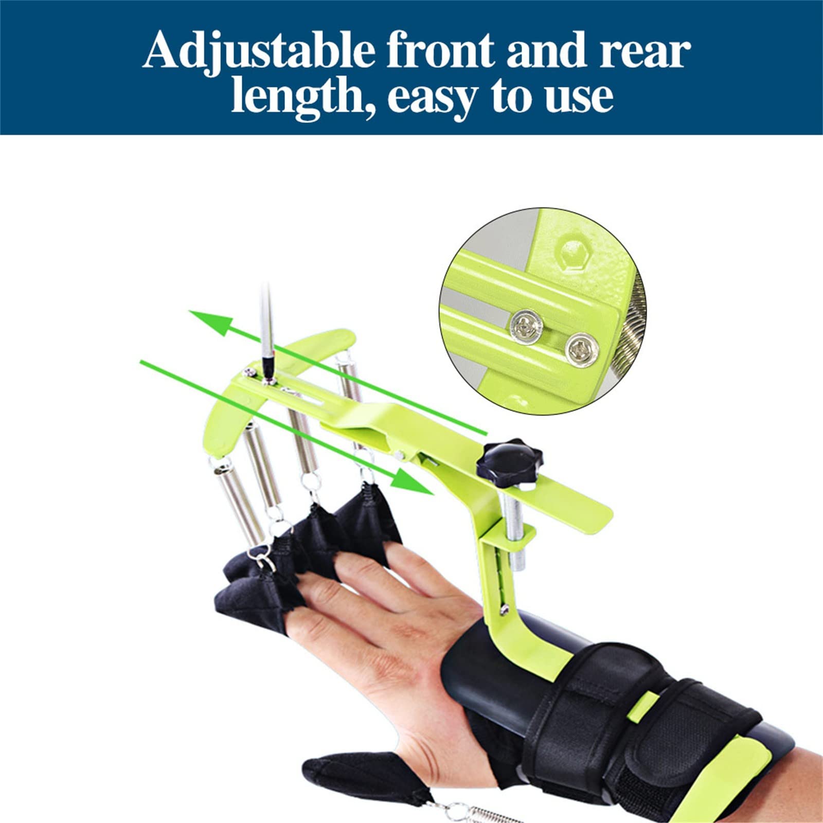 Corrector de Postura de Mano, Entrenamiento de rehabilitación de Fisioterapia ortesis de Dedo de muñeca dinámica para reparación de tendón de hemiplejia apoplejía