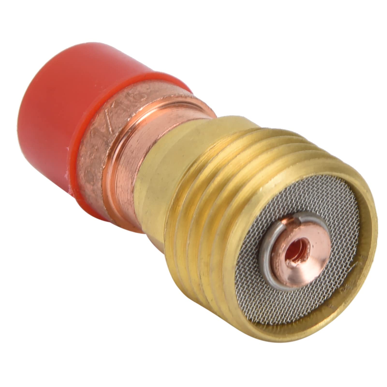 Szklana dysza HaloVerde z palnika spawalniczego argonowego do zestawu spawalniczego TIG 1,6 mm, zestawu mosiężnych tulei zaciskowych kompatybilnych z uchwytami TIG WP 17, WP 18 i