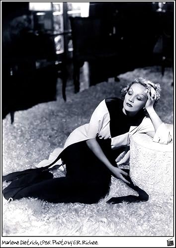 Miniatura 1 de Posterazzi DAP18490 Marlene Dietrich-1935, E.R. Richee - Impresión fotográfica (3.1 x 3.9 in), multicolor