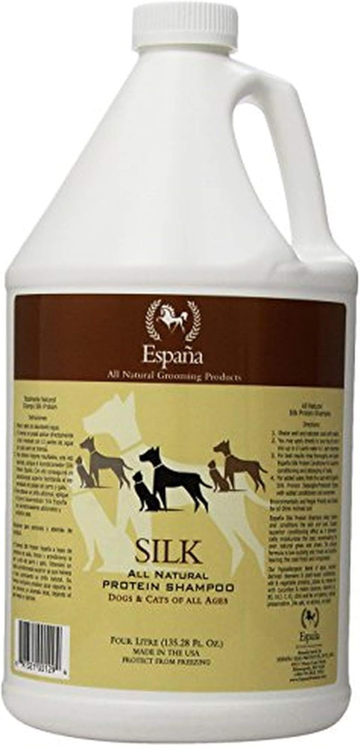 Espana Silk ESP0020DC Specially Formulated Silk Protein Shampoo for Dogs and Cats, 33.82-Ounce