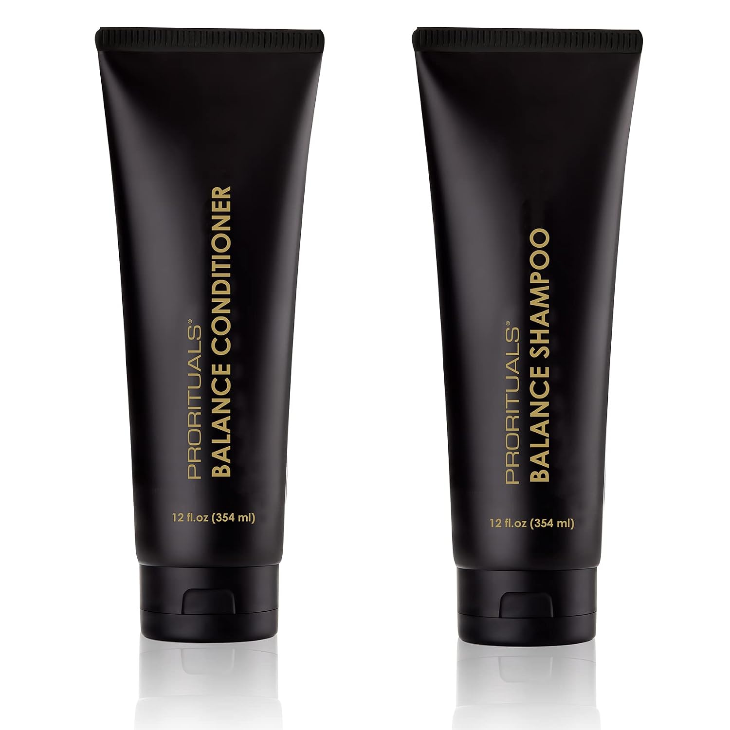 Prorituals Balance Grow & Restore Shampoo And Conditioner Set Anti Frizz for Dry and Curly Hair, Natural Shampoo And Conditioner Perfect for Men and Women, 12 Oz Each Dual Pack