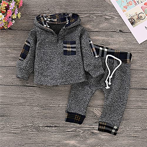 Roupas De Bebe Conjunto Infantil Blusa Com Capuz e Calça Tamanho:2 anos