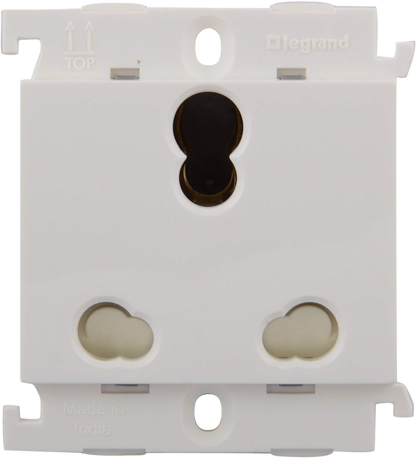 Legrand Mylinc Polycarbonate 16A 3 Pin Multi Socket 675555 (White)