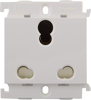 Mylinc Polycarbonate 16A 3 Pin Multi Socket 675555 (White)