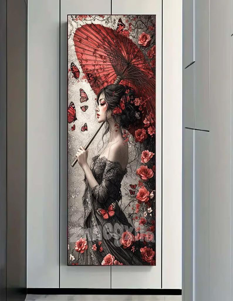 Diamond Painting Rosa Diamond Painting Adulti per Decor Parete, Grandi Dimensioni 240 X 80 cm, DIY Pittura Diamante Bellezza Diamantini Crystal Art Bambini, Ricamo a Punto Croce Artigianatoazione