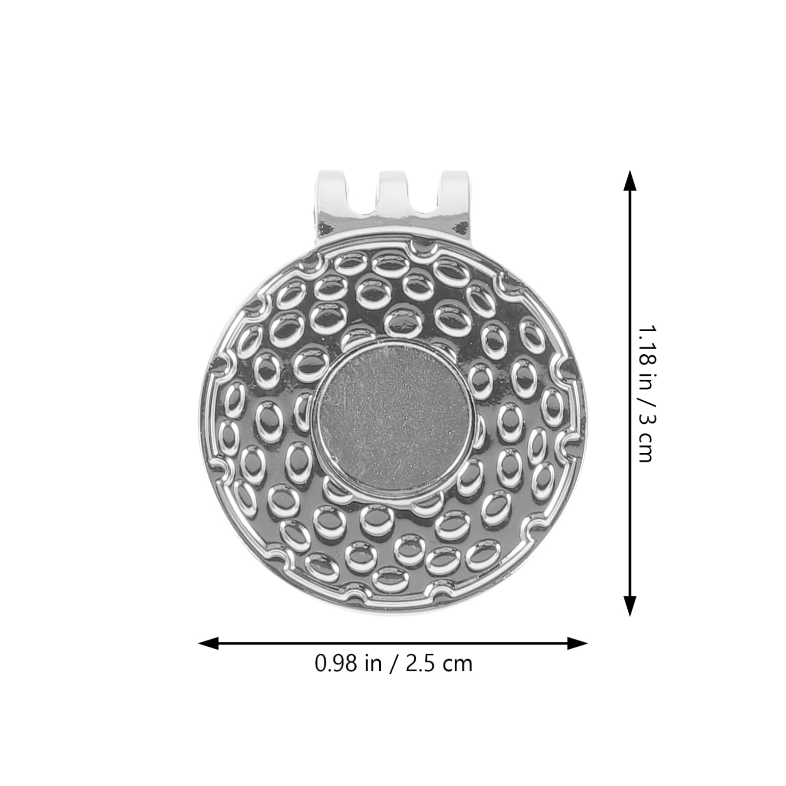 ibasenice Golf Marker Hat Clips Stilvolle Golfs Ballmarker Mit Doppeltem Loch Praktische Und Tragbare Golfzubehör Für Männer Und Frauen