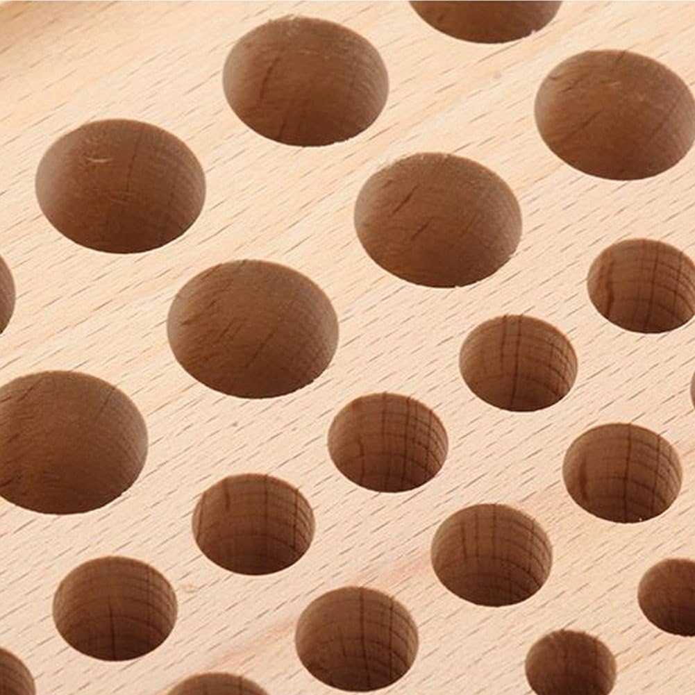 Skórzany stojak rzemieślniczy, otwory, DIY, drewniany organizer do przechowywania narzędzi skórzanych, do prac skórzanych, organizacji narzędzi do dziurkowania