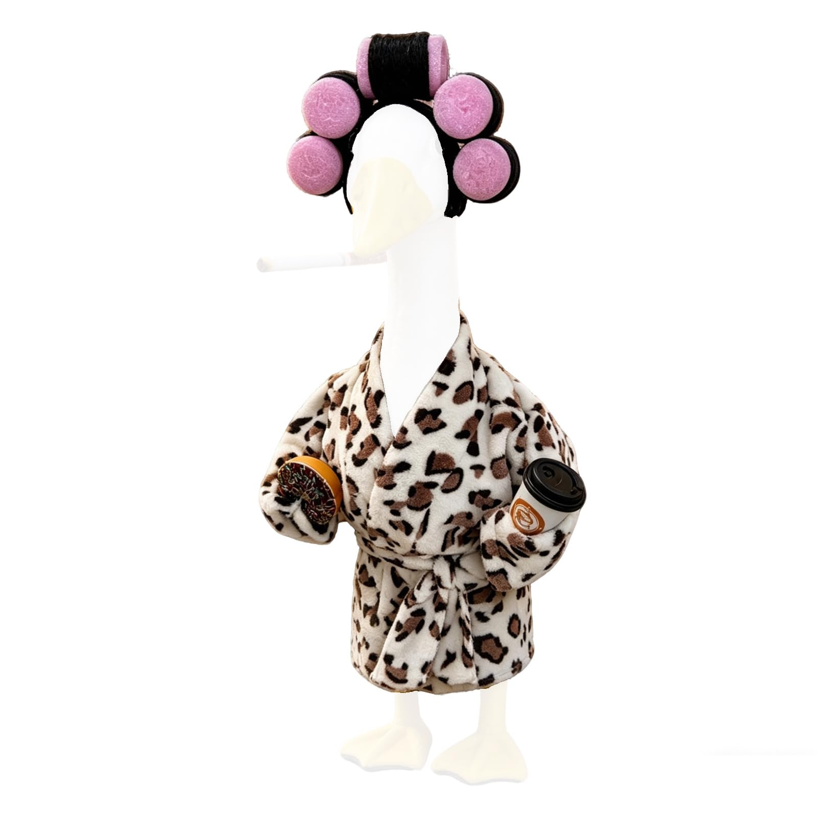 fexxkg Farm Animal Patterned Costume For 23Inch Porch Bird Statue Country Decor Featuring Simple Wear Strong Fabric