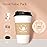 Coolcap Coffee Cups with Lids and Sleeves, 16 Ounce 100 pack To Go Coffee Cups with Lids, Disposable Hot Coffee Paper Cups Bulk for Hot Beverage (16 Ounce, White)