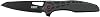 COLUMBIA RIVER KNIFE & TOOL Thero EDC Folding Pocket Knife: Everyday Carry Folder, Plain Edge, Sheepsfoot Blade with Black Oxide Finish, Flipper, Glass Reinforced Nylon and Carbon Fiber Handle 6290