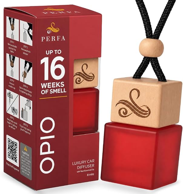 Voiture Opium Noir Air Freshener pour les femmes Air Freshener avec le parfum de voiture fort Air Accessoires de voiture pour femmes - Opio Car Scent Air Refroidisseur par Perfa