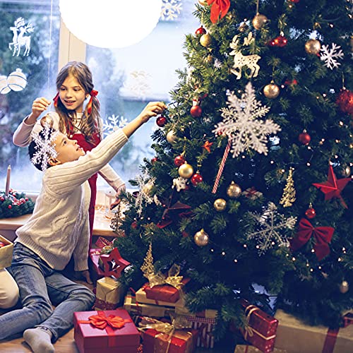 yeacher 24 peças conjunto de bolas de natal 3 cm pingente de natal bolas decorativas para árvore de