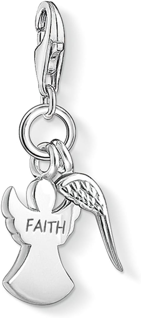 Angel Faith Charm, Sterling Silver