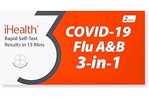 iHealth COVID-19, Flu A&B 3-in-1 Antigen Rapid Test: Stay Informed and Protected...