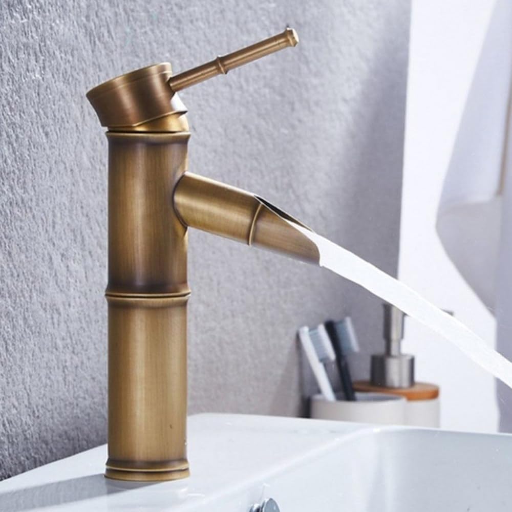 Robinet de salle de bain anti-corrosion en laiton mitigeur eau chaude et froide