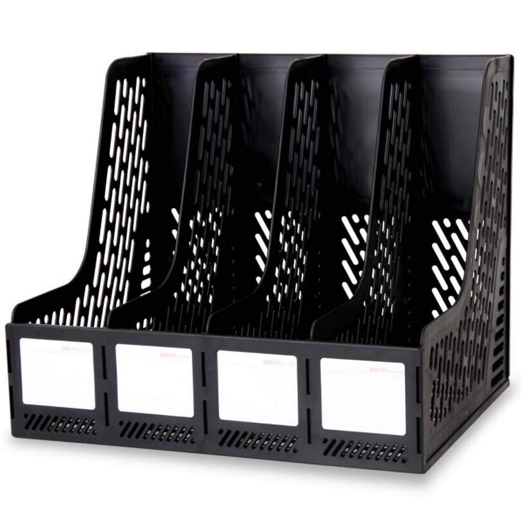 Organizer per file desktop con 4 colonne porta file in plastica per forniture per ufficio Storage CXBDDF File Manager