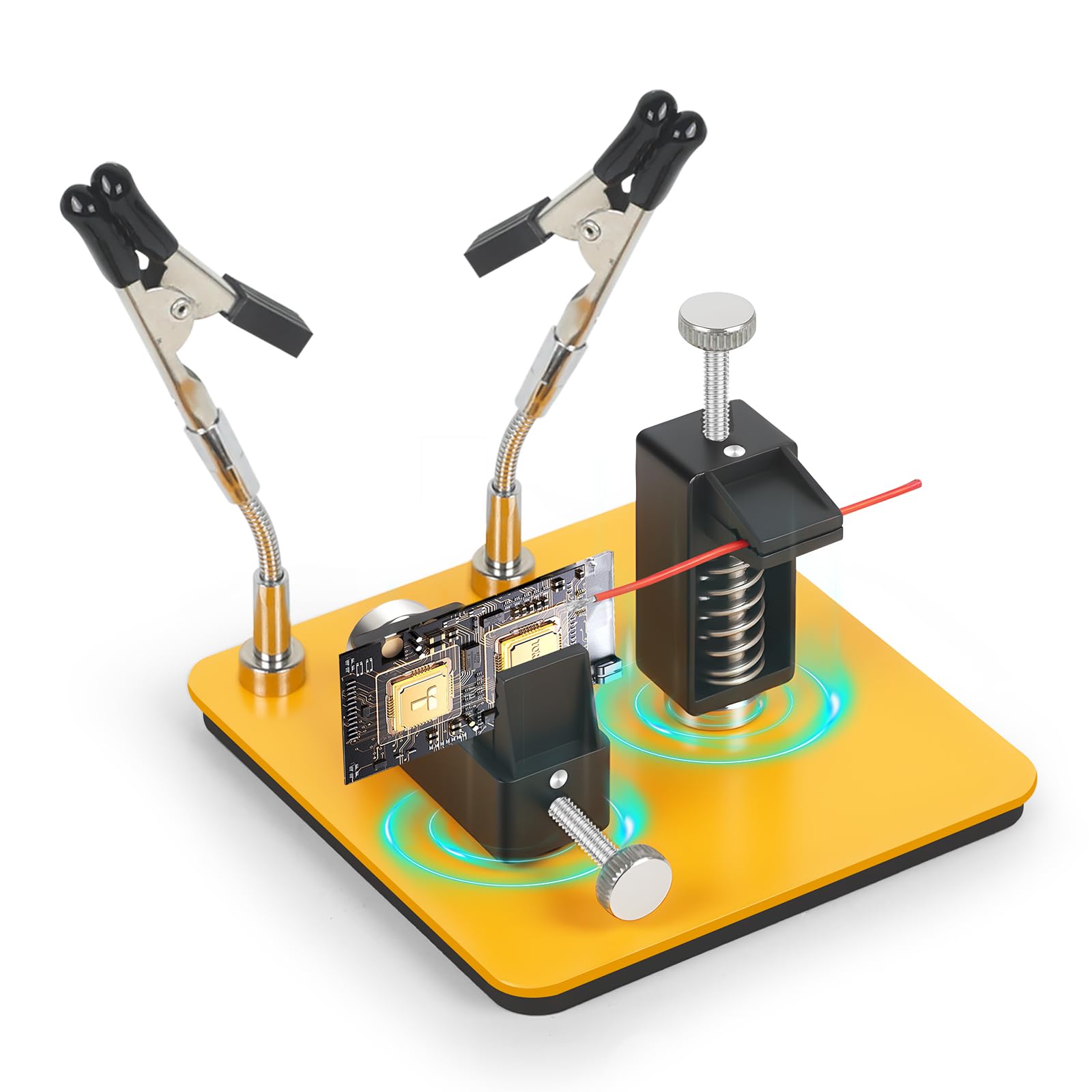Station de soudage à 2 voies magnétiques et pinces pour réparation de circuits imprimés