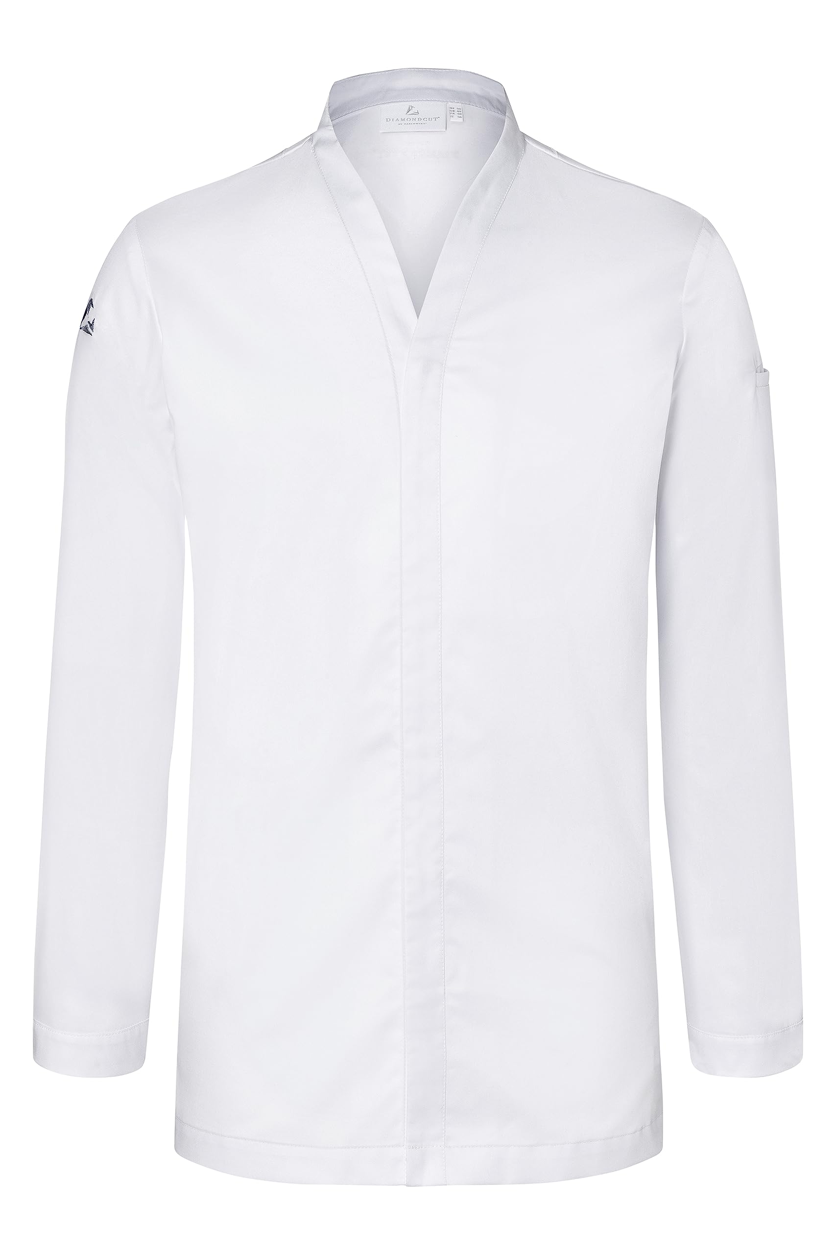 Karlowsky Kochjacke Diamond Cut® Couture Herren Druckknopf V-Ausschnitt 65% Polyester, 35% Baumwolle