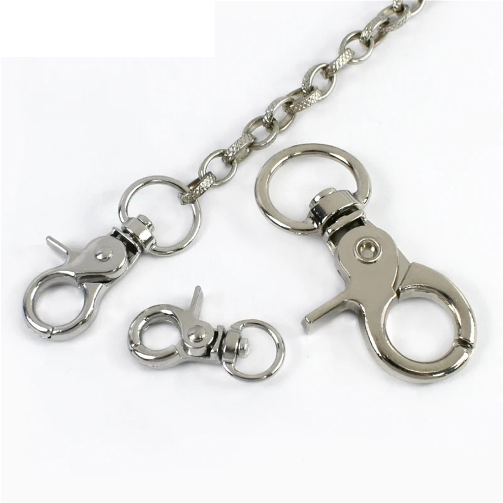 Metalowy obrotowy karabińczyk | Wielokolorowy 10-18 mm do breloka do smyczy na pasku torby: obrotowy, zatrzaski(Xp195-ss-18mm,10Pcs)