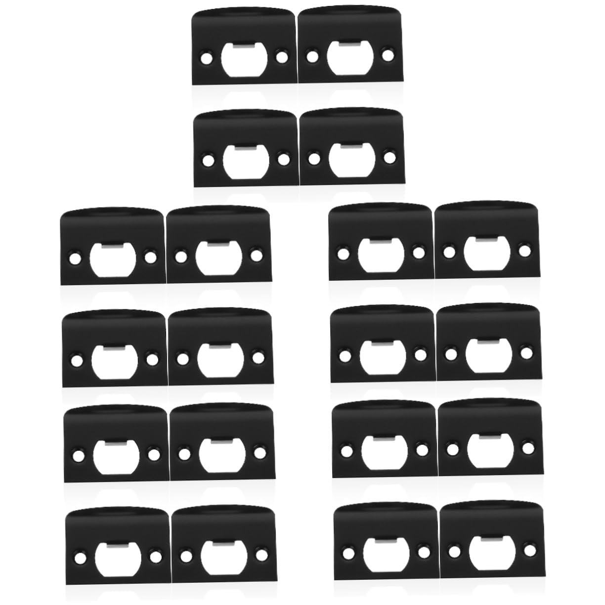 Tofficu Lot De 5 Loquets De Porte pour Portes Intérieures Kit De Renforcement De Pêne Dormant Gâche en T 4 Pièces X 5