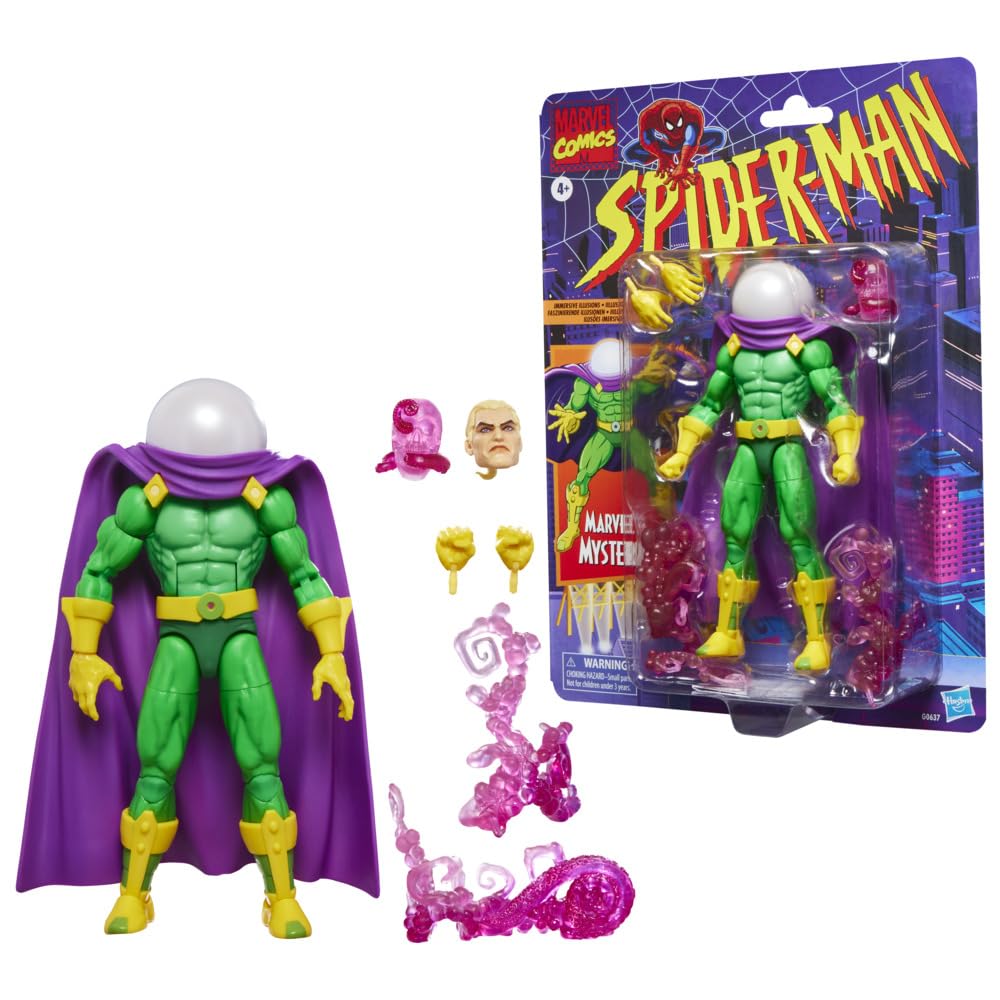 Amazon.com: Marvel Legends Series Marvels Mysterio, Retro Spider