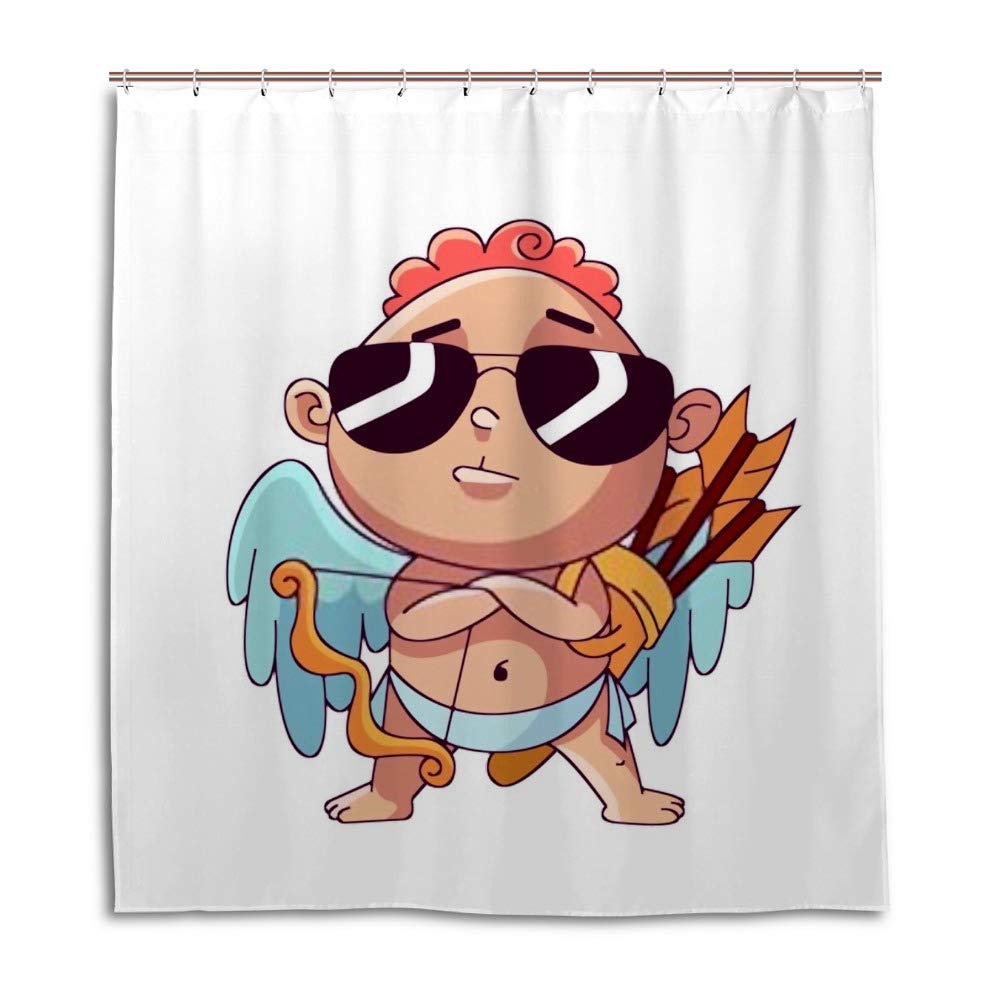 Rideau de douche imperméable anti-éclaboussures en polyester robuste Chehongg