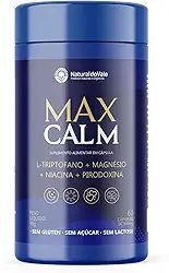Max Calm L-Triptofano Magnésio Relax Foco Bem Estar 60 Cáps - Natural do Vale