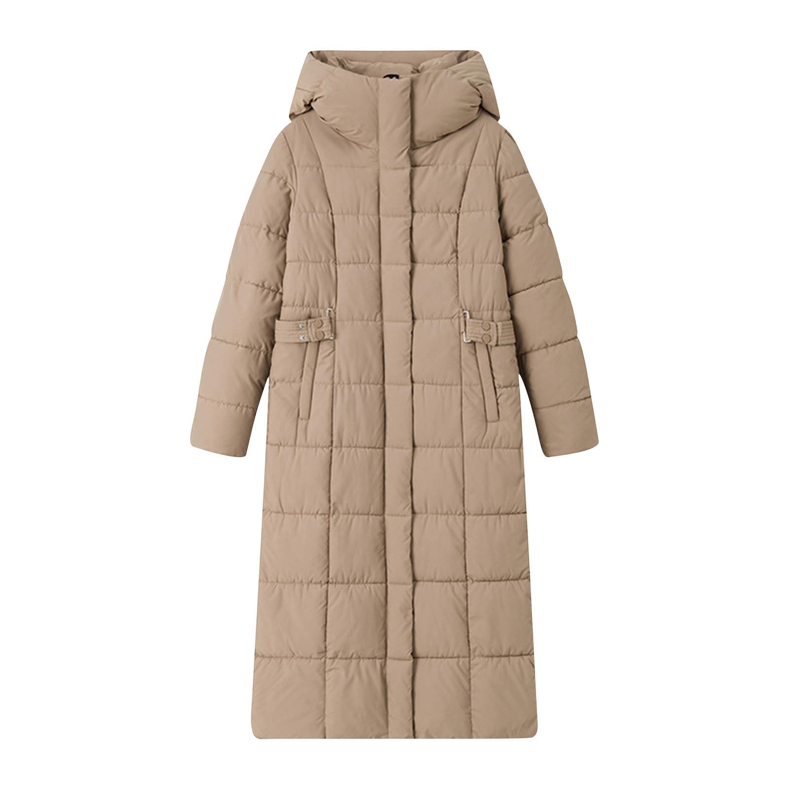Generico Piumino 100 Grammi Donna Giubbotto Lungo Donna Piumino Lungo con Cappuccio Ripiegabile Piumini Elegante Giacca Ripiegabile Donne Giacconi Invernale Cappotto Piumini Ultraleggero Giacconi