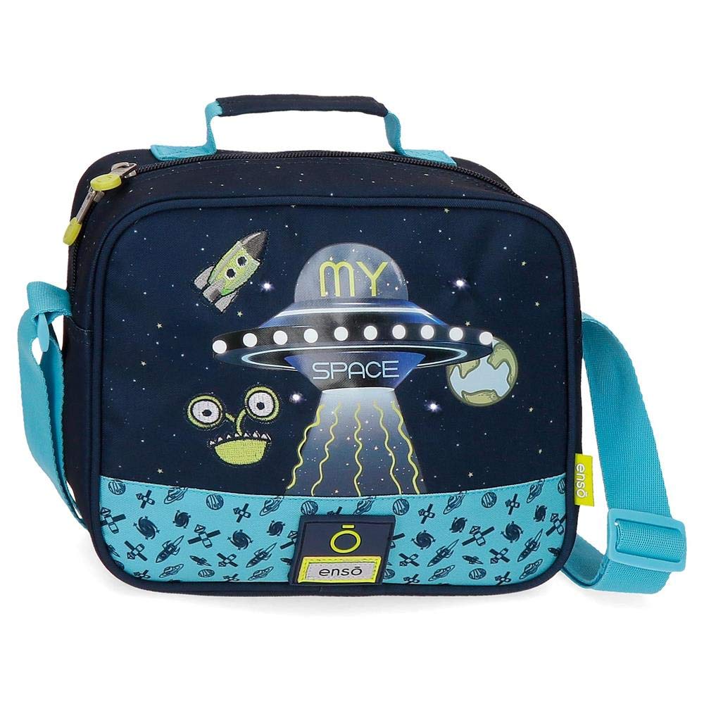 Enso My Space Toiletry Bag with Shoulder Bag Blue 23 x 20 x 9 cm Polyester