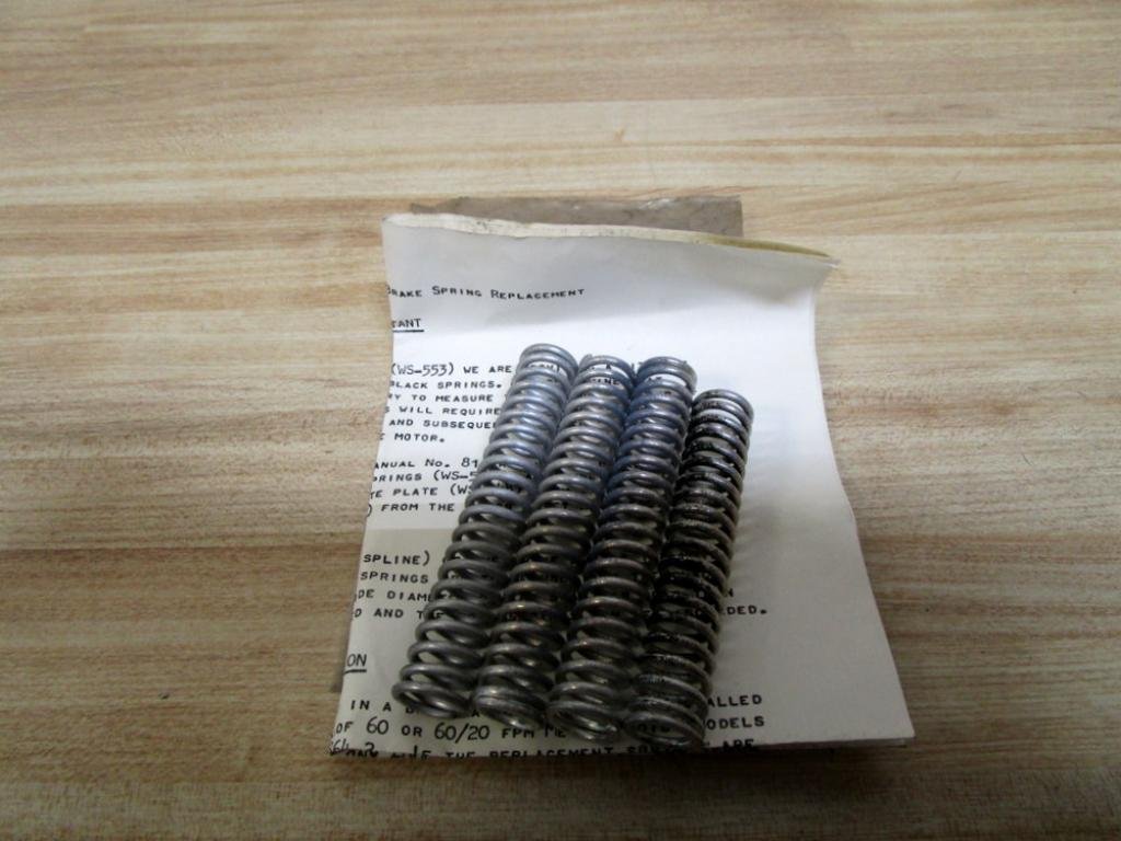 Columbus McKinnon WS-553 Motor Brake Spring Replacement (Pack of 4)