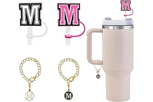 2 PCS Personalized M&M'S Coffee Stanley Cup Name Letter Charms
