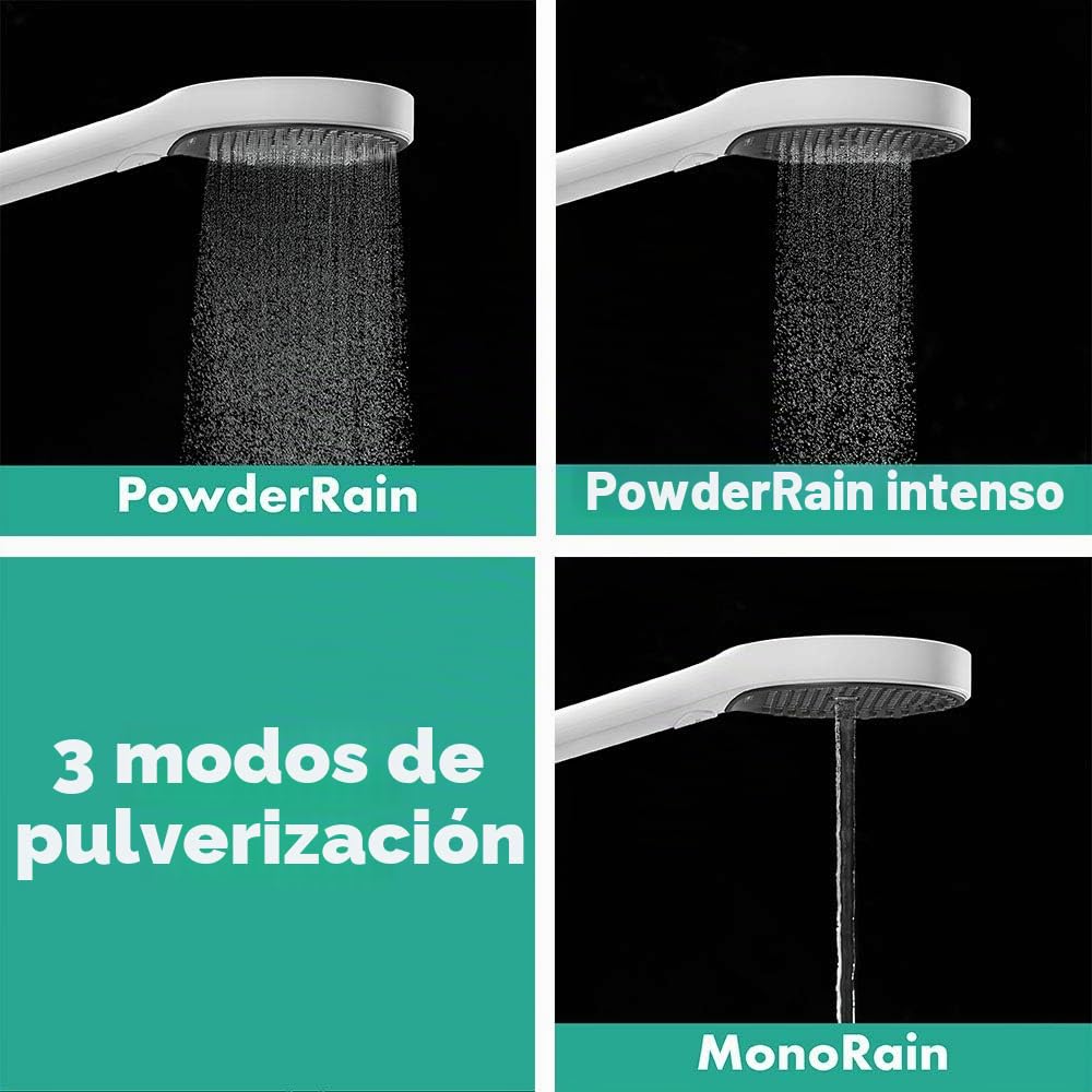 hansgrohe 26864700 Rainfinity Teleducha 130 3jet PowderRain blanco mate