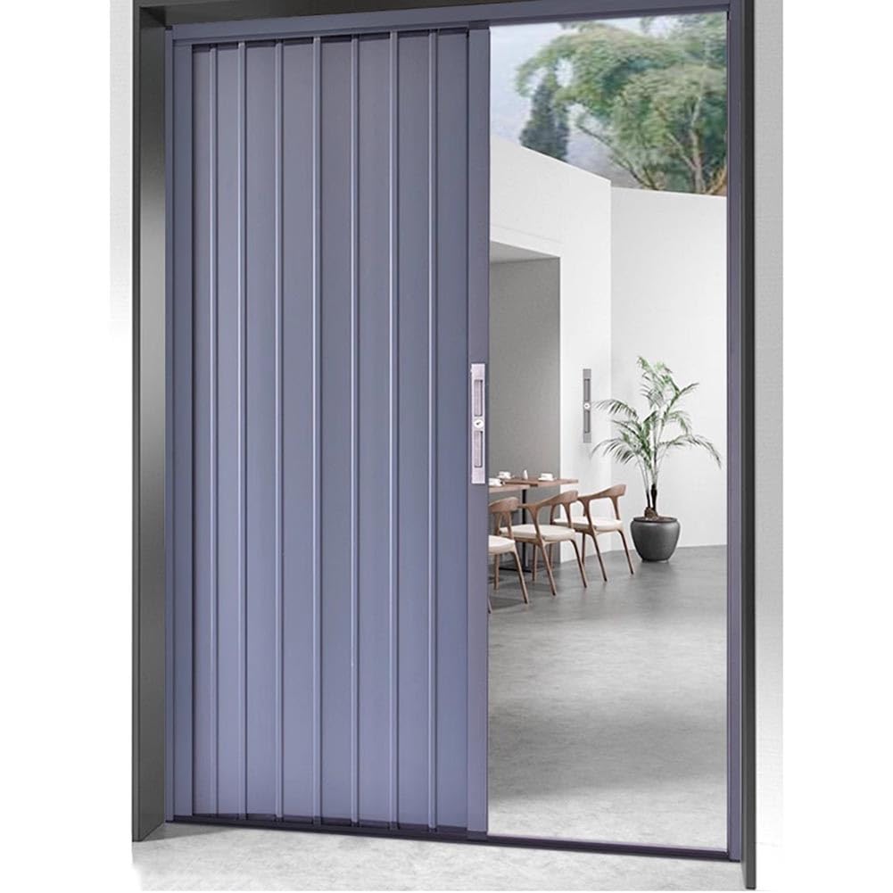 Wysuwane składane drzwi przesuwne z zamkiem – ścianka działowa do domu, biura lub wewnątrz pomieszczeń
