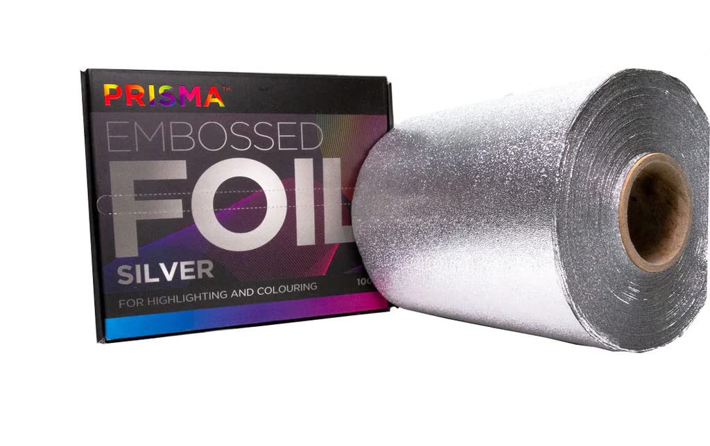 Prisma Embossed Foil Silver Roll 120mm x 100m
