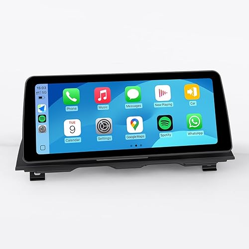 PEMP Android 11 azul antirreflejos para BMW f10f11 Android 12.3 pulgadas, Snapdragon 662 8 núcleos 4G+64GB Carplay Android Auto, para BMW Serie 5