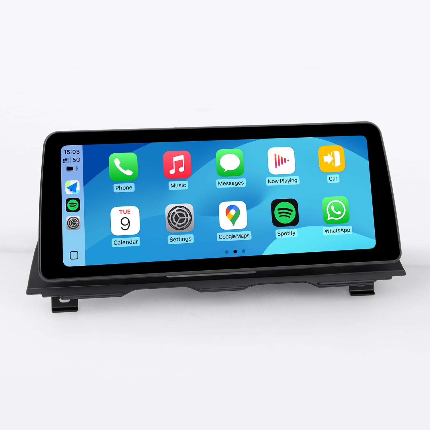 PEMP 12.3" Linux Vertical Screen for BMW F10 F11 NBT Wired and Wireless CarPlay Retrofit Android Auto, 1920 x 720 Display Mirror Link Car Radio Bluetooth Video Player (2013-2017)