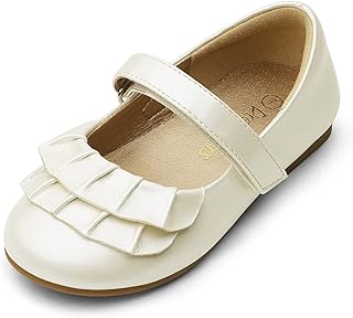 DREAM PAIRS Zapatos planos de ballet Mary Jane para niñas pequeñas