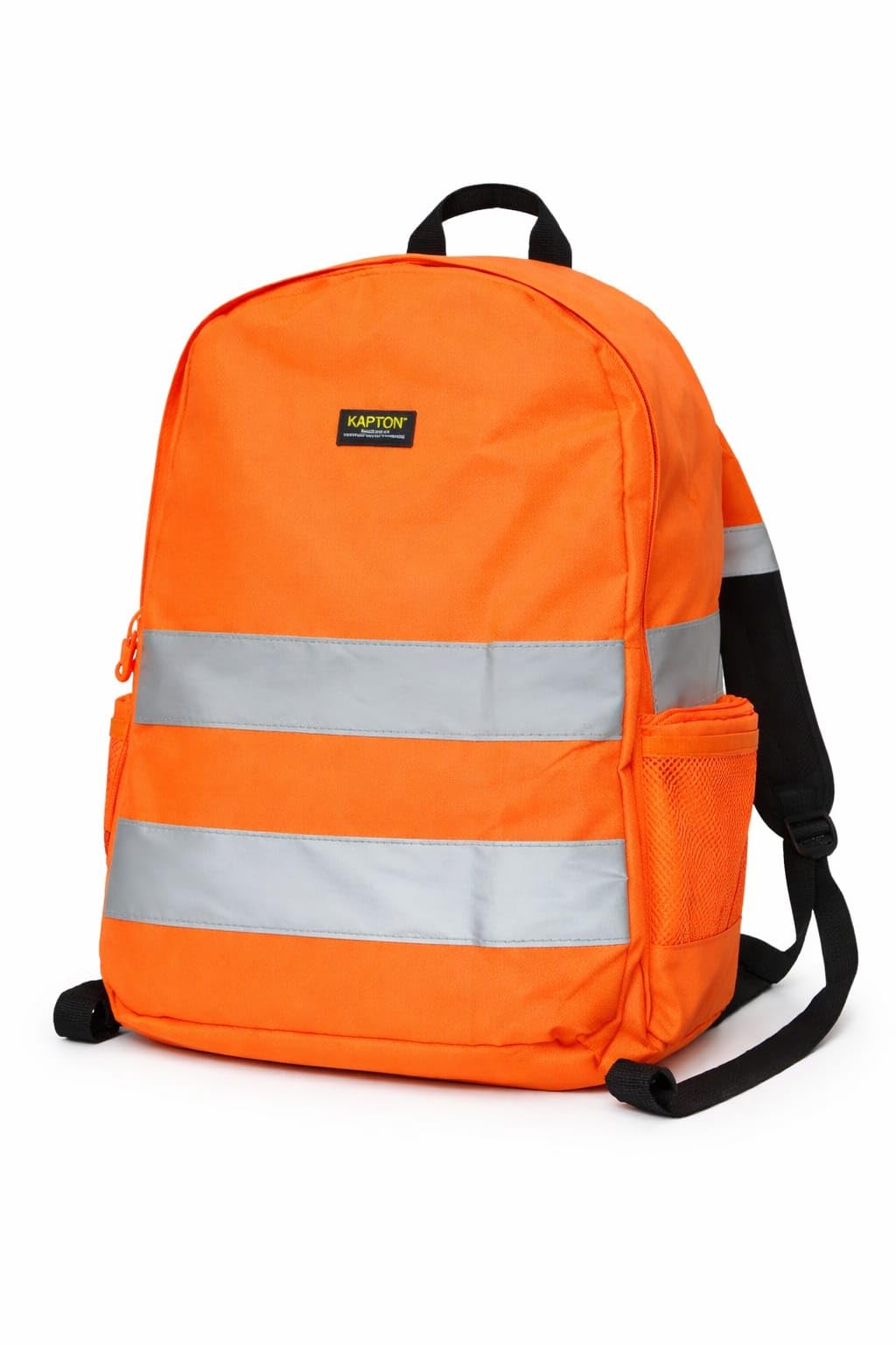 Hi Vis Backpack – High Visibility Reflective Safety Rucksack for Work, Cycling, Hiking & School | Lightweight, Padded Straps, Large Compartment & Side Pockets (Orange)