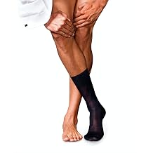 FALKE Mens No. 9 Egyptian Cotton Luxury Dress Socks, 1 Pair