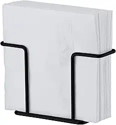 Porta guardanapos pequeno preto fosco - Linha Caffè - Future