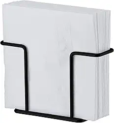 Porta guardanapos pequeno preto fosco - Linha Caffè - Future