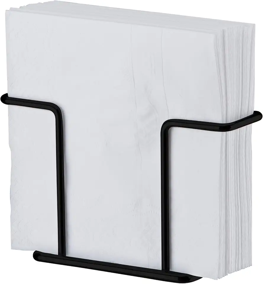 Porta guardanapos pequeno preto fosco - Linha Caffè - Future