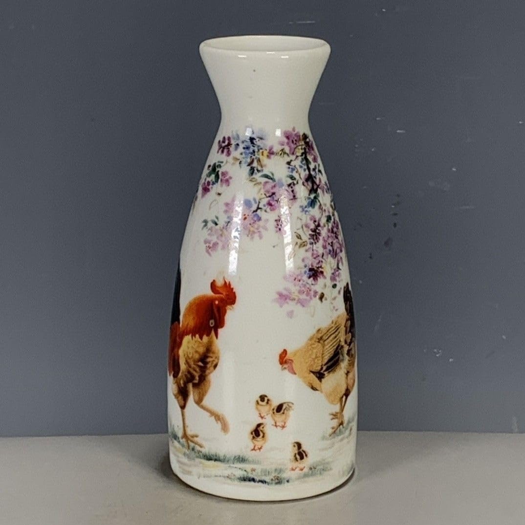 Bzgpmfud One Color Vase Desktop Chinese Made Of Porcelain Pastel Color Good Fortune Wine Pot Ornaments
