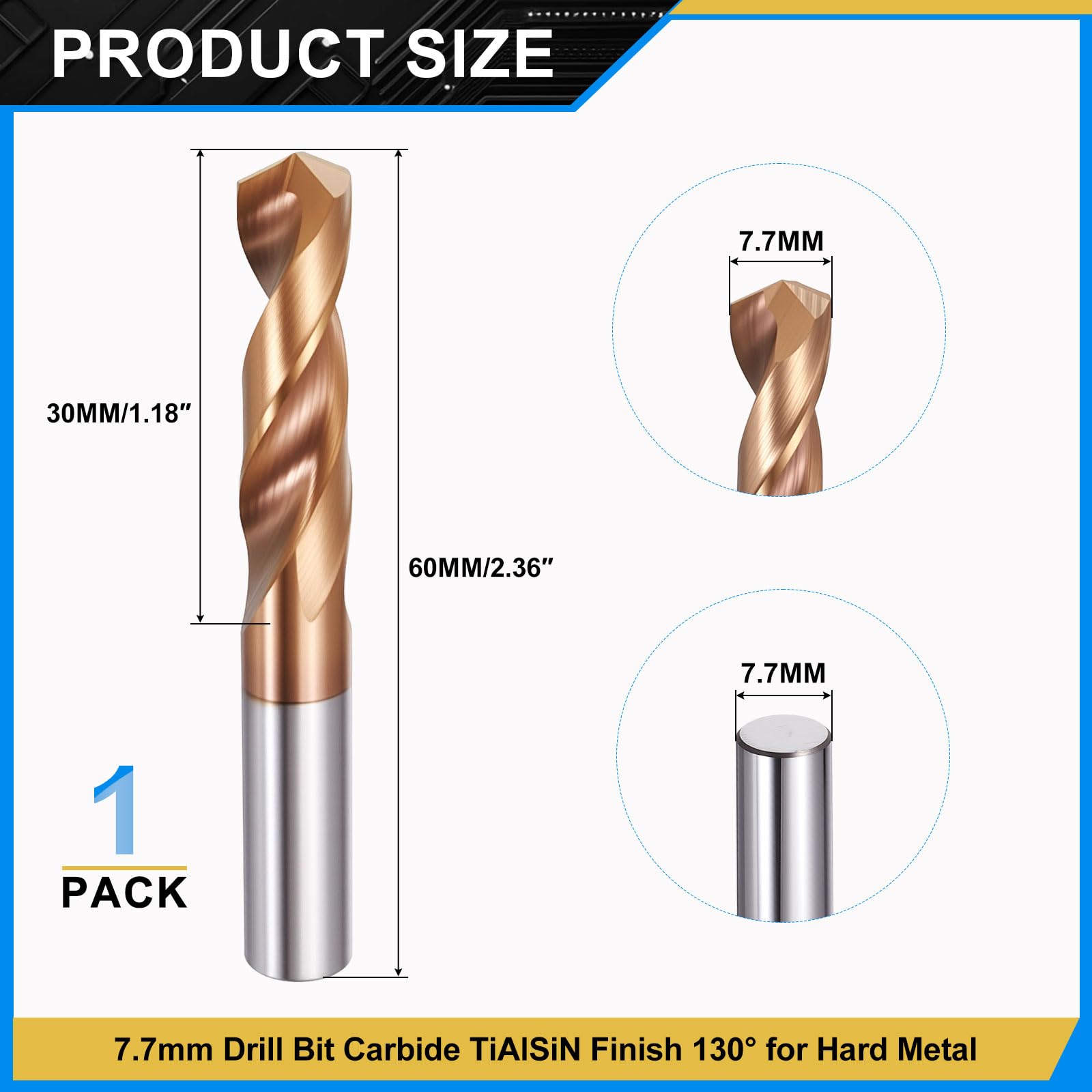 PATIKIL 7.7mm Drill Bit - Image 2