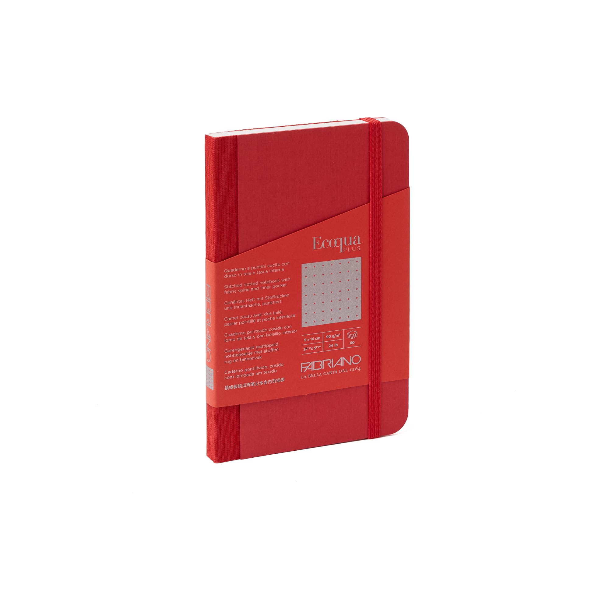 Carnet Fabriano Ecoqua Plus Dot rouge contre le manque d'espace et les pages volantes