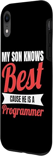 Miniatura 2 de Programmer Son for Mom of a Developer and Dad of a Coder Case for iPhone XR